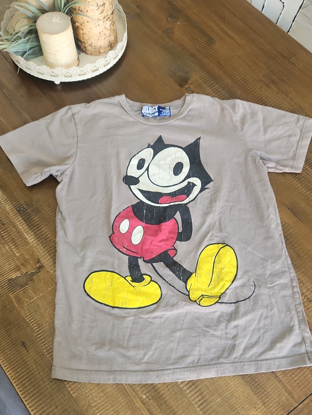Mercy Vintage Felix Mickey Collab RARE Wmens Sz LG